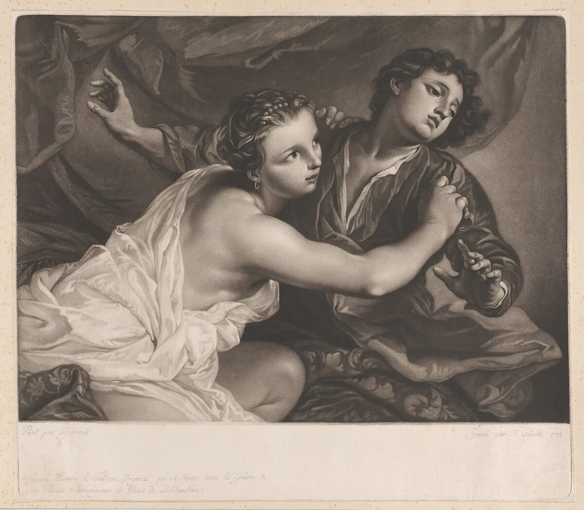 Joseph and Potiphar's Wife — Joseph Adrianus Clarot|Giambettino Cignaroli