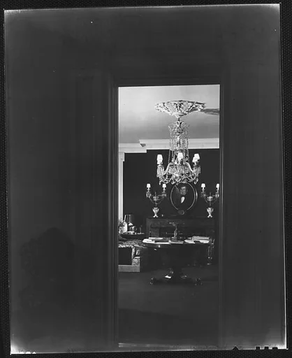 [View Through Doorway Into Library, Residence of Gifford Cochran, Croton Falls, New York]