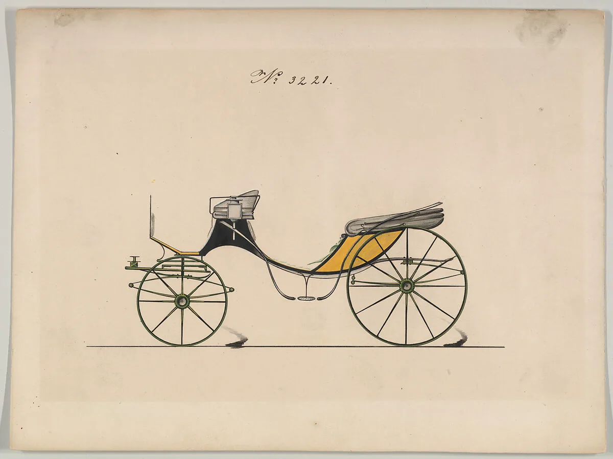Design for Cabriolet or Victoria, no. 3221 — Brewster & Co.
