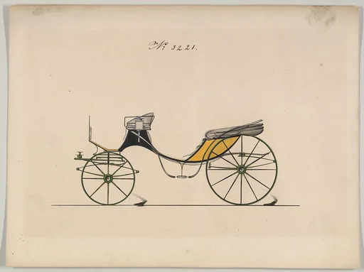 Design for Cabriolet or Victoria, no. 3221
