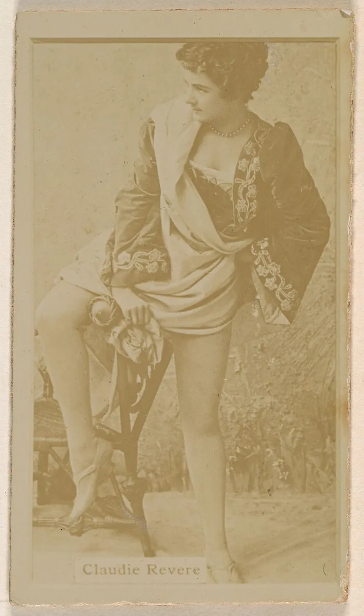 Claudie Revere, from the Actresses series (N245) issued by Kinney Brothers to promote Sweet Caporal Cigarettes — Kinney Brothers Tobacco Company