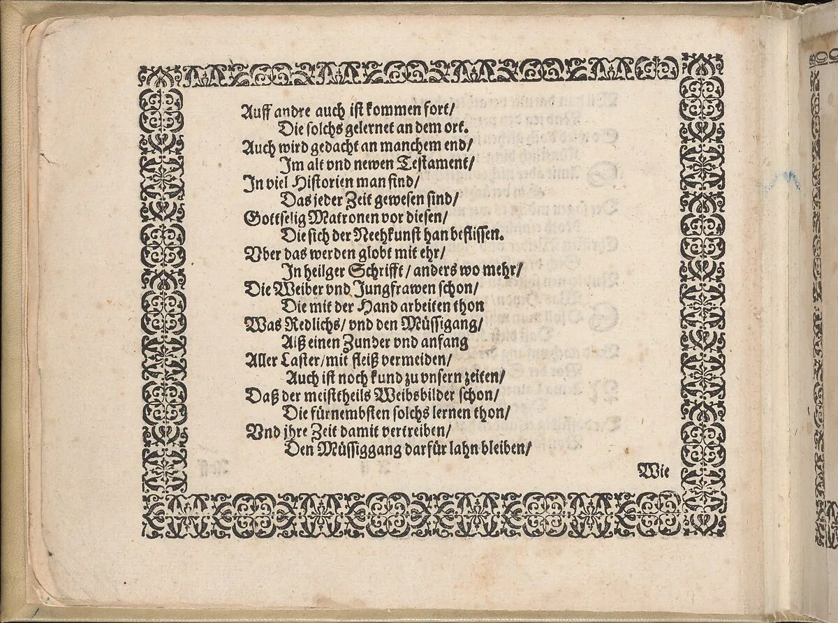 Schön Neues Modelbuch (Page 3 verso) — Johann Sibmacher|Balthasar Caymox
