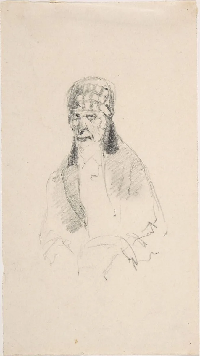 Man with a turban — Félicien Rops