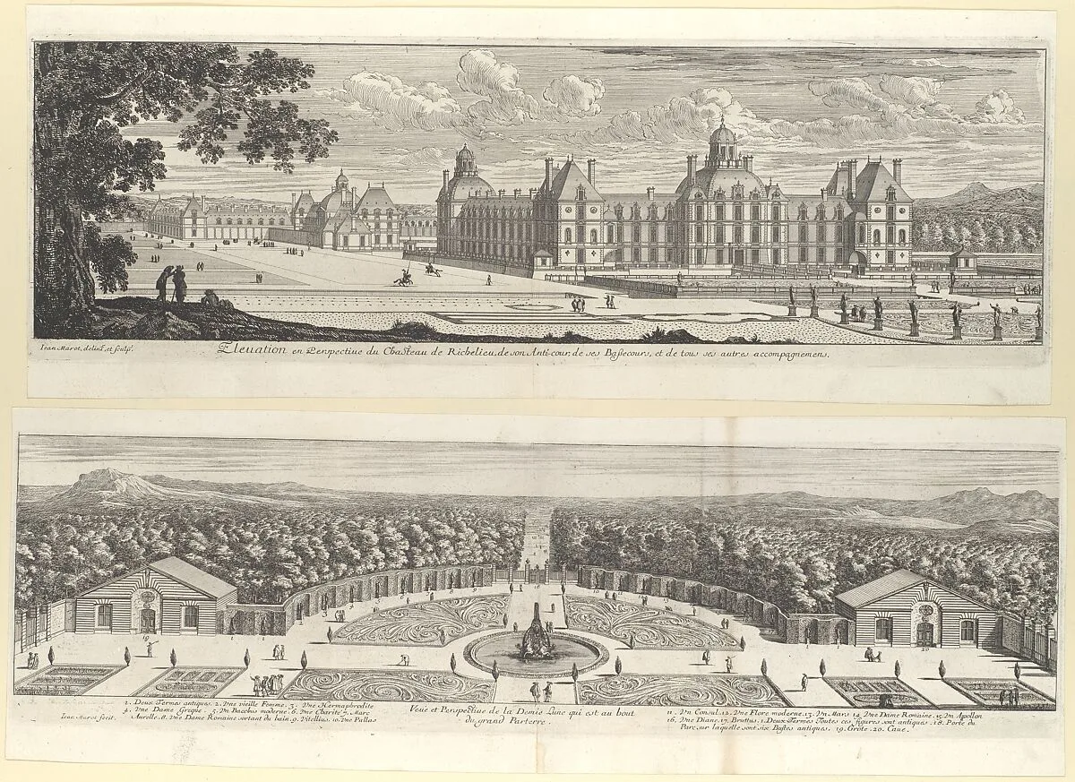 Le Magnifique Chateau de Richelieu — Jacques Le Mercier|Jean Marot