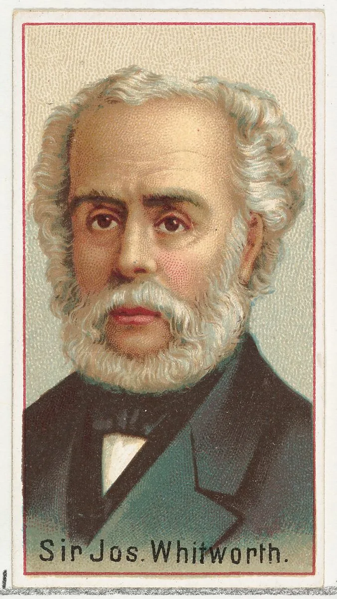 Sir Joseph Whitworth, printer's sample for the World's Inventors souvenir album (A25) for Allen & Ginter Cigarettes — Allen & Ginter