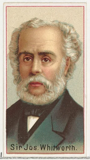 Sir Joseph Whitworth, printer's sample for the World's Inventors souvenir album (A25) for Allen & Ginter Cigarettes