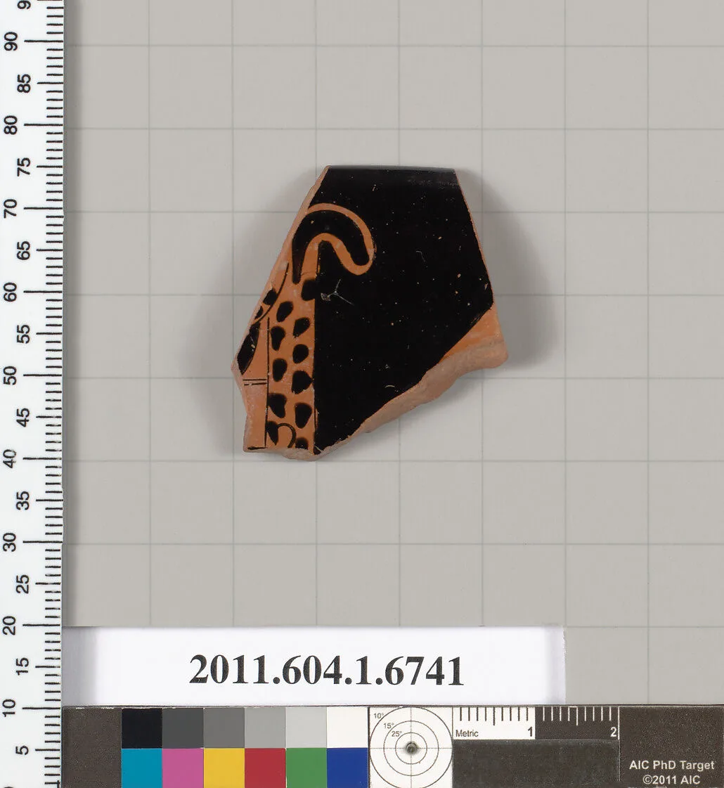 Terracotta rim fragment of a kylix (drinking cup) — Unknown