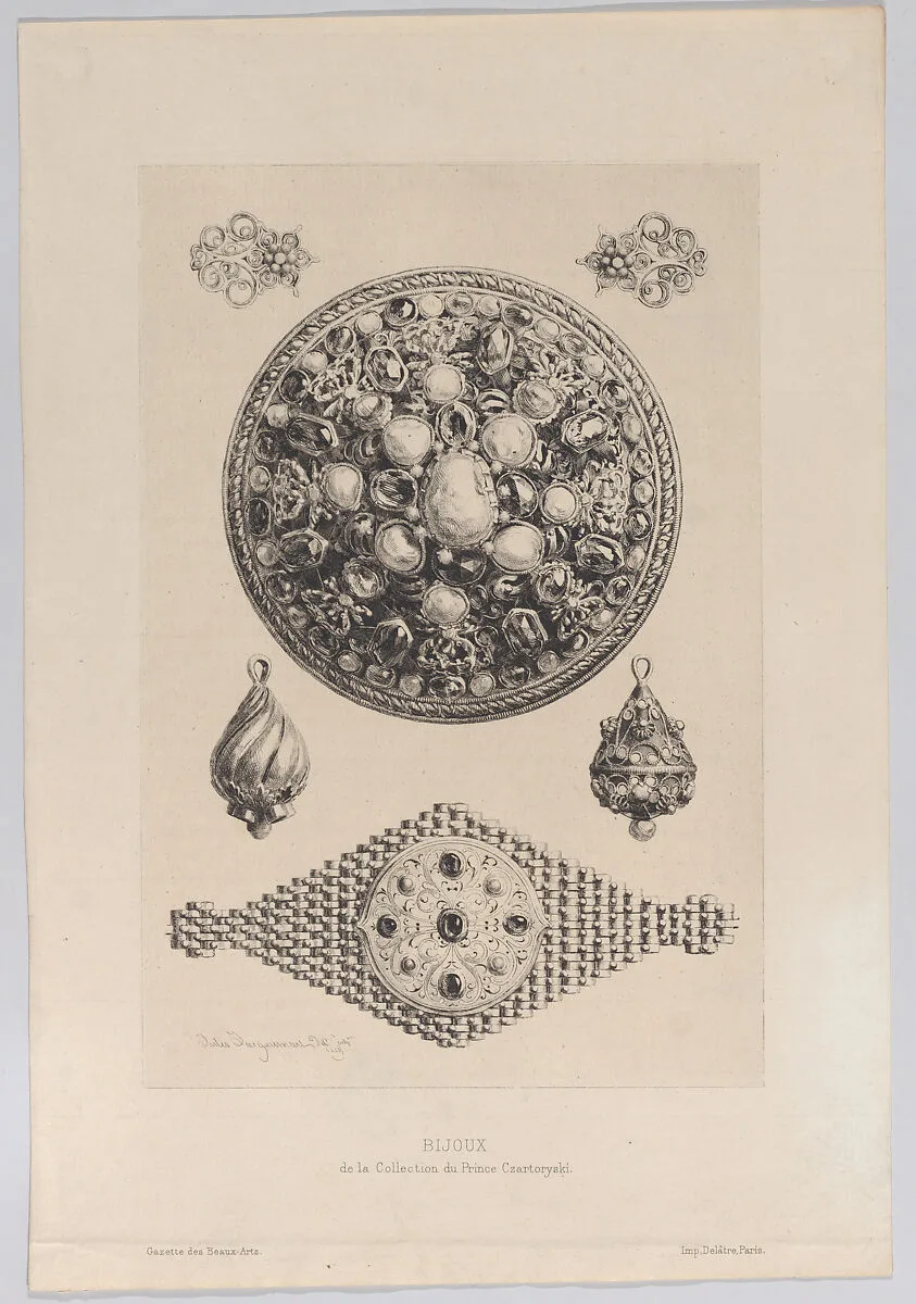 Bijoux, from the Collection of Prince Czartoryski — Auguste Delâtre|Jules-Ferdinand Jacquemart|Gazette des Beaux-Arts