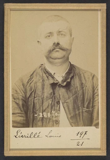 Leveillé. Louis. 37 ans, né le 7/7/57 à Cliche (Seine). Forgeron. Anarchiste. 7/7/94.