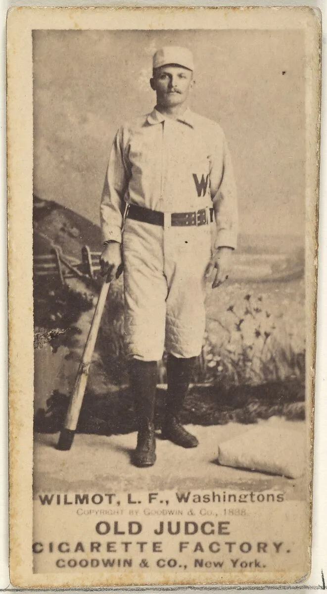 Walter Robert "Walt" Wilmot, Left Field, Washington Nationals, from the Old Judge series (N172) for Old Judge Cigarettes — Goodwin & Company