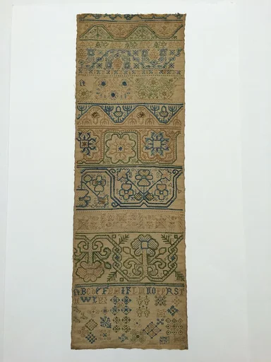Embroidered band sampler