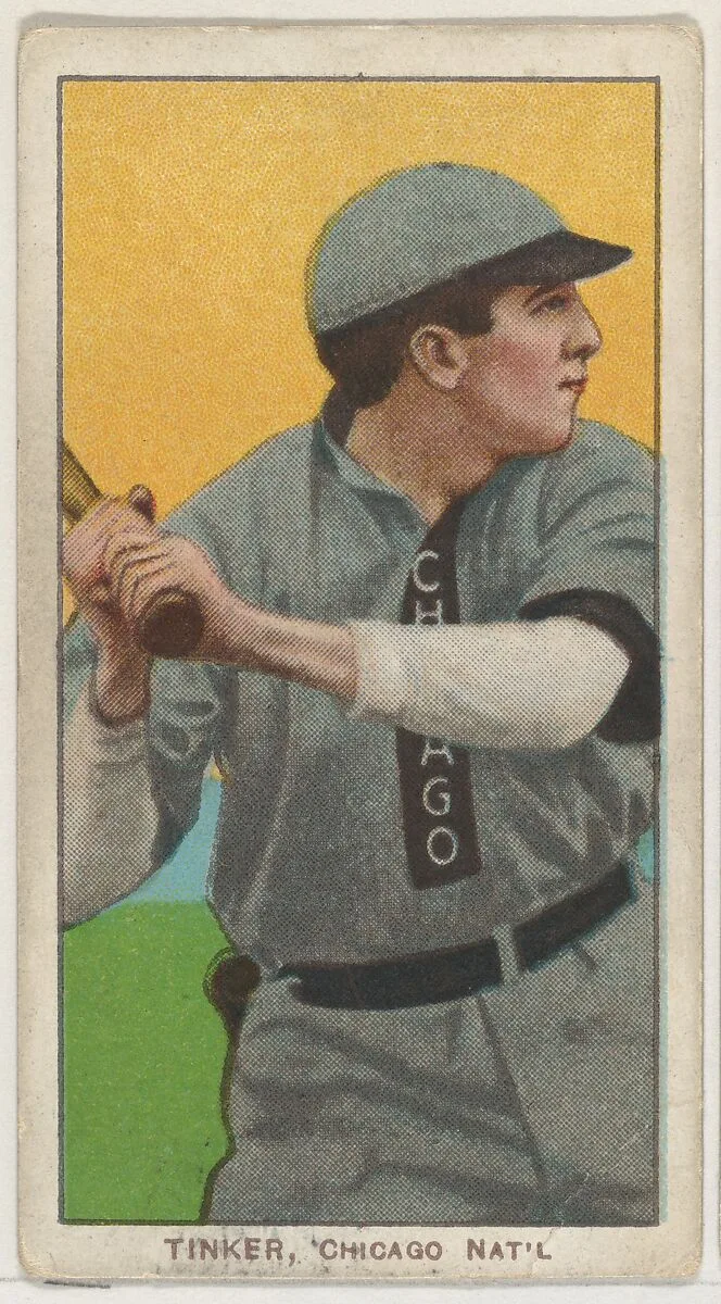 Tinker, Chicago, National League, from the White Border series (T206) for the American Tobacco Company — American Tobacco Company