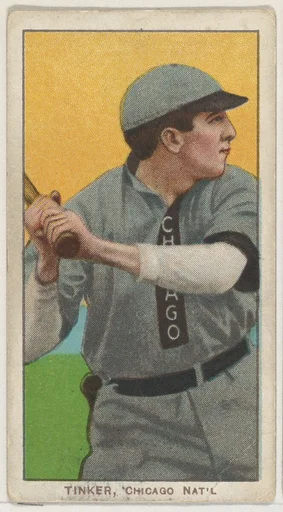 Tinker, Chicago, National League, from the White Border series (T206) for the American Tobacco Company