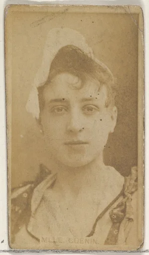 Mlle. Guenin, from the Actors and Actresses series (N45, Type 8) for Virginia Brights Cigarettes
