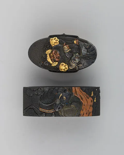 Sword-Hilt Collar and Pommel (Fuchigashira) — Unknown