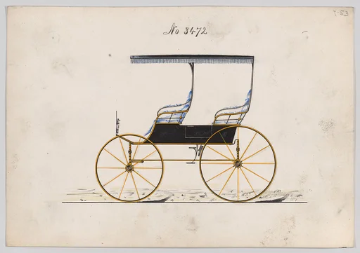 Design for Canopy Top Phaeton, no. 3472