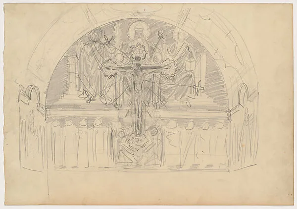 Study for South End of the Special Collections Hall — John Singer Sargent