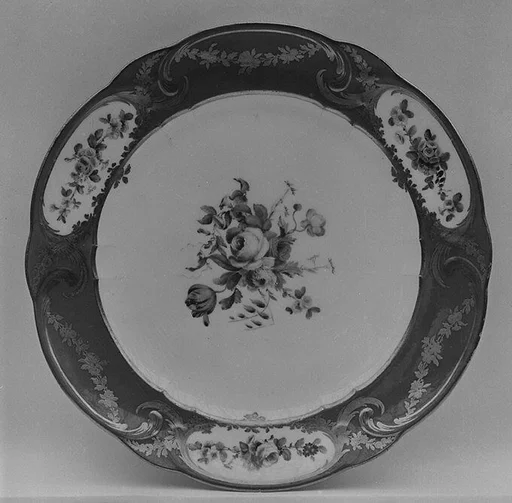 Plate (assiette à palmes) (1 of 102) (part of a service)