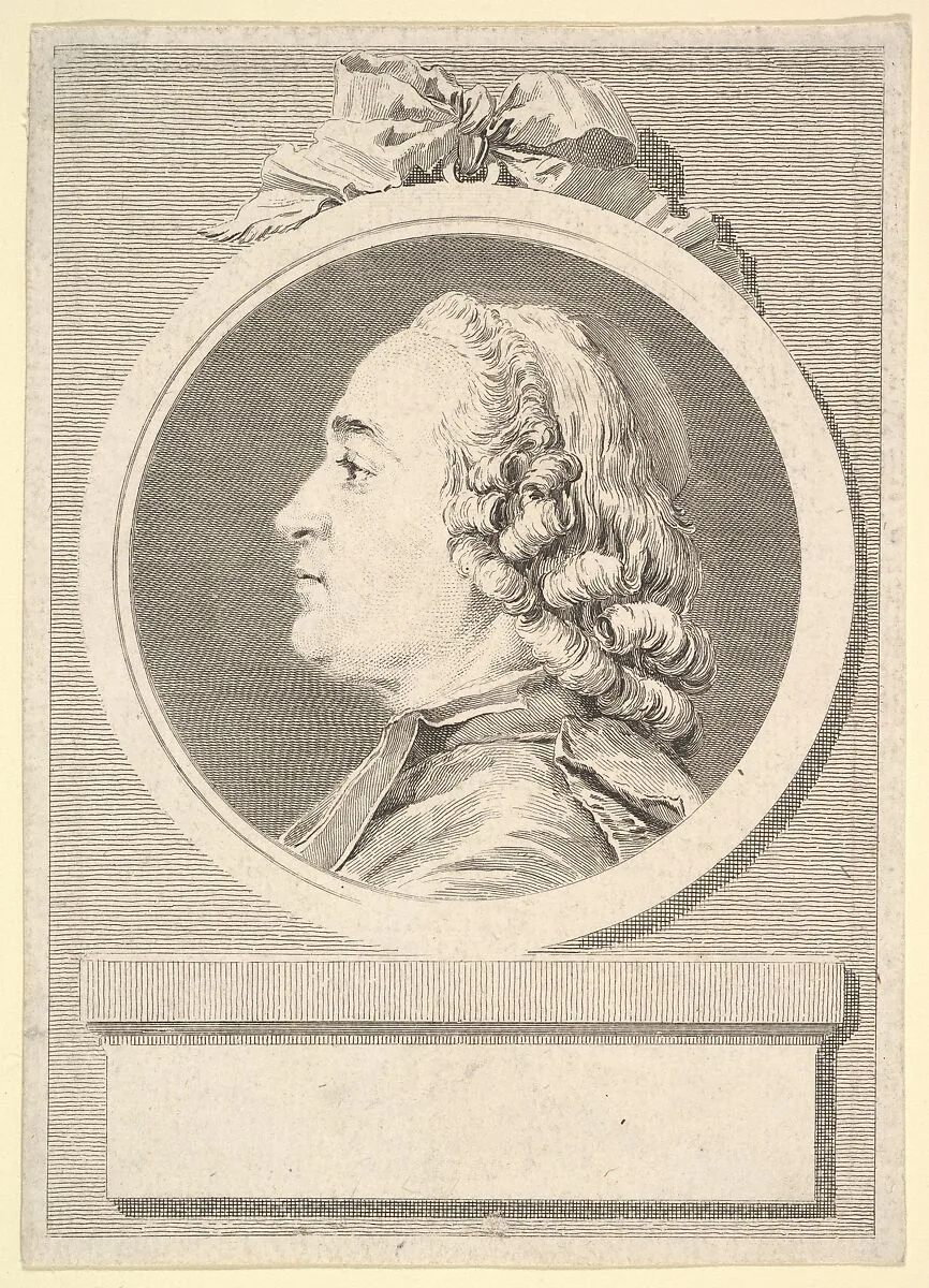 Portrait of Charles Gauzargues — Augustin de Saint-Aubin|Charles Nicolas Cochin II