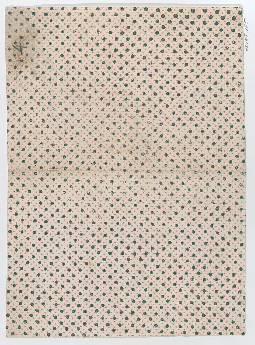 Sheet with an overall dot pattern — Remondini Family|Anonymous