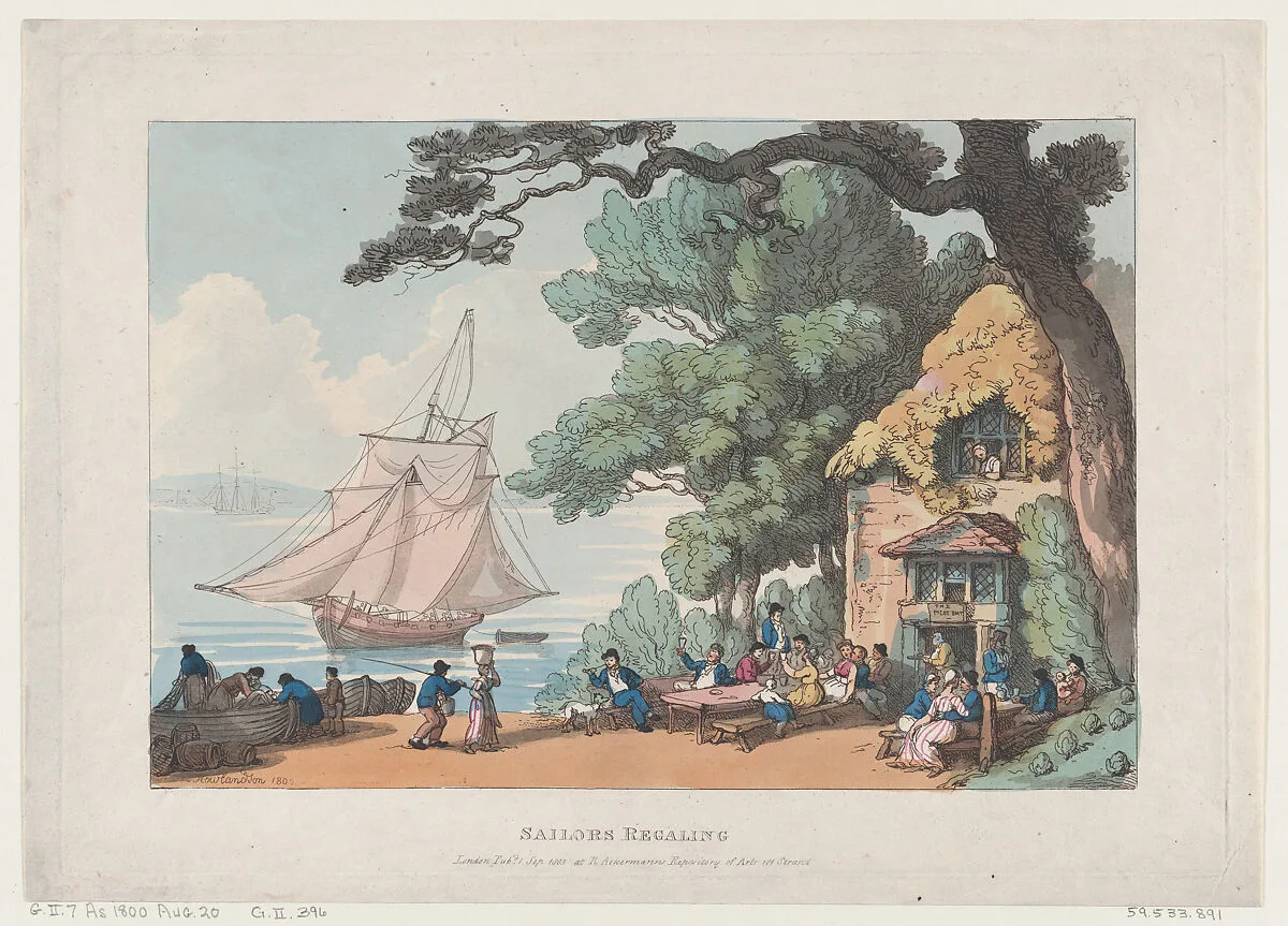 Sailors Regaling — Thomas Rowlandson|Rudolph Ackermann, London