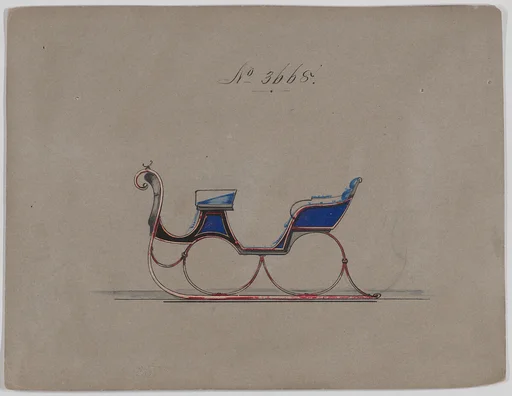 Design for 4 Seat Sleigh, no. 3668