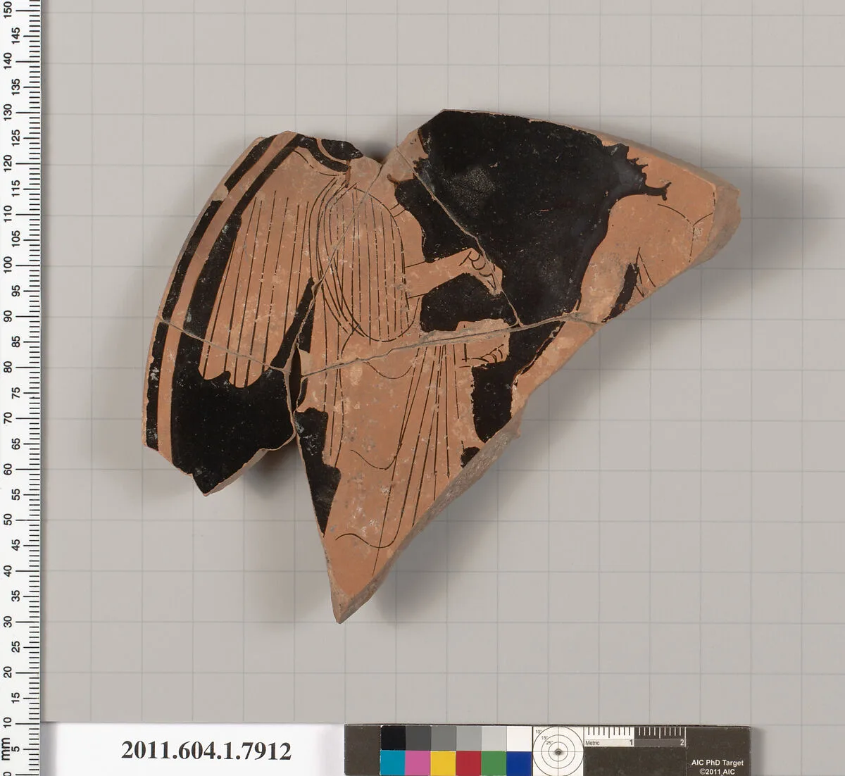 Terracotta fragment of a kylix (drinking cup) — Unknown