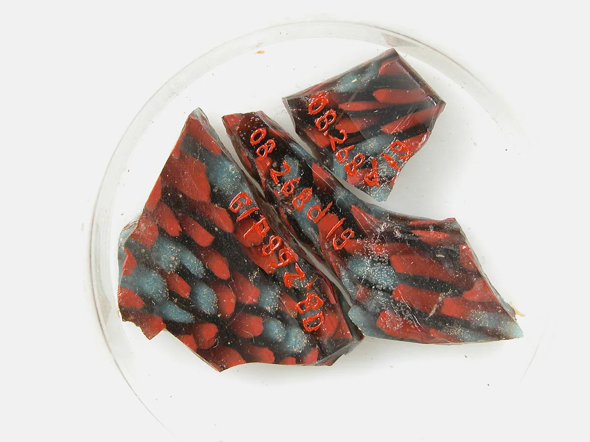 Glass Fragments from a Vessel — Unknown
