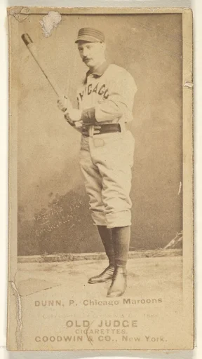 Dunn, Pitcher, Chicago, from the Old Judge series (N172) for Old Judge Cigarettes