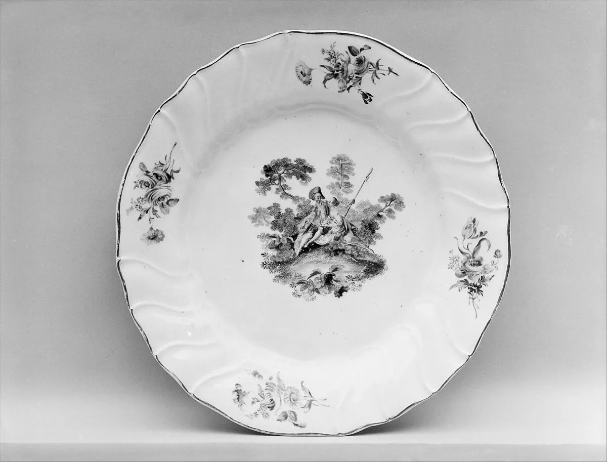 Plate (one of a pair) — Tournai