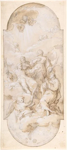 Apotheosis of Four Martyred Saints (Four Crowned Martyrs?)