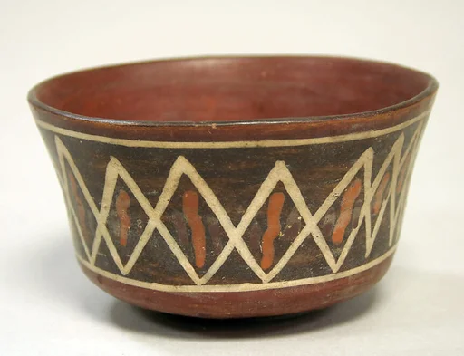 Painted Bowl with Diagonal Lines