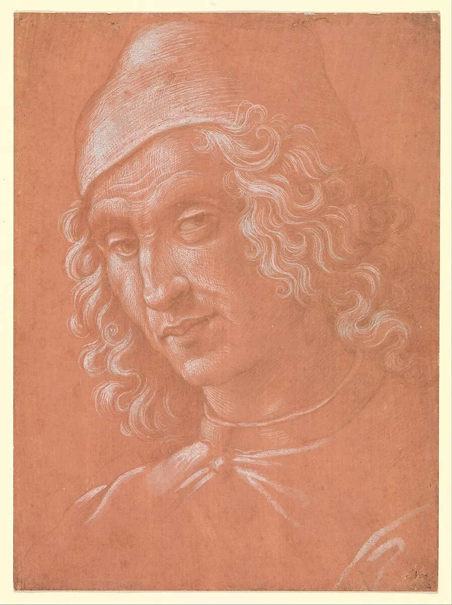 Head of a Man Wearing a Cap — Domenico Ghirlandaio (Domenico Bigordi)