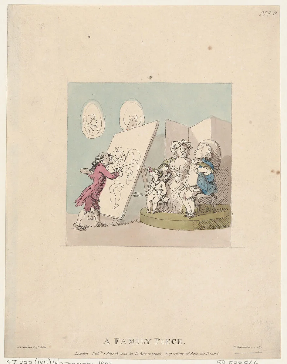 A Family Piece — Henry William Bunbury|Thomas Rowlandson|Rudolph Ackermann, London