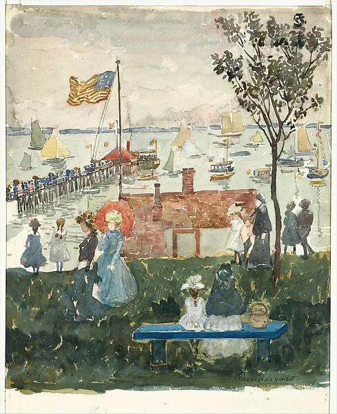 Excursionists, Nahant — Maurice Brazil Prendergast