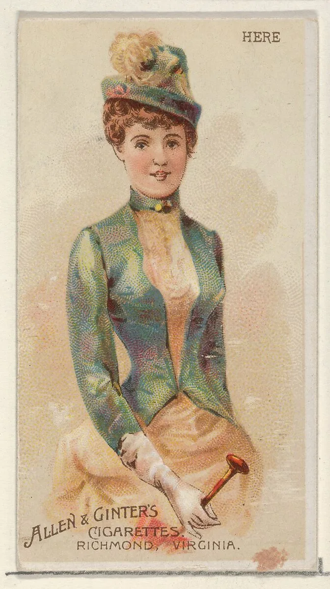Here, from the Parasol Drills series (N18) for Allen & Ginter Cigarettes Brands — Allen & Ginter|Schumacher & Ettlinger