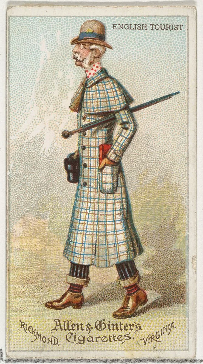 English Tourist, from World's Dudes series (N31) for Allen & Ginter Cigarettes — Allen & Ginter