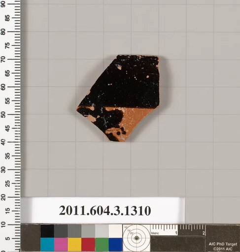 Terracotta rim fragment of a skyphos (deep drinking cup)