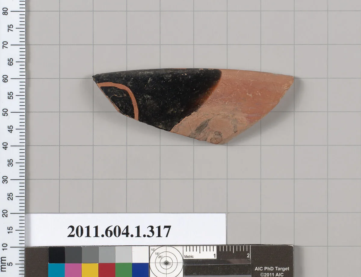Terracotta rim fragment of a kylix (drinking cup) — Unknown