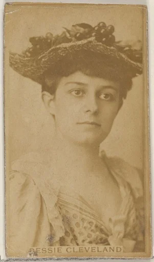 Bessie Cleveland, from the Actors and Actresses series (N45, Type 8) for Virginia Brights Cigarettes