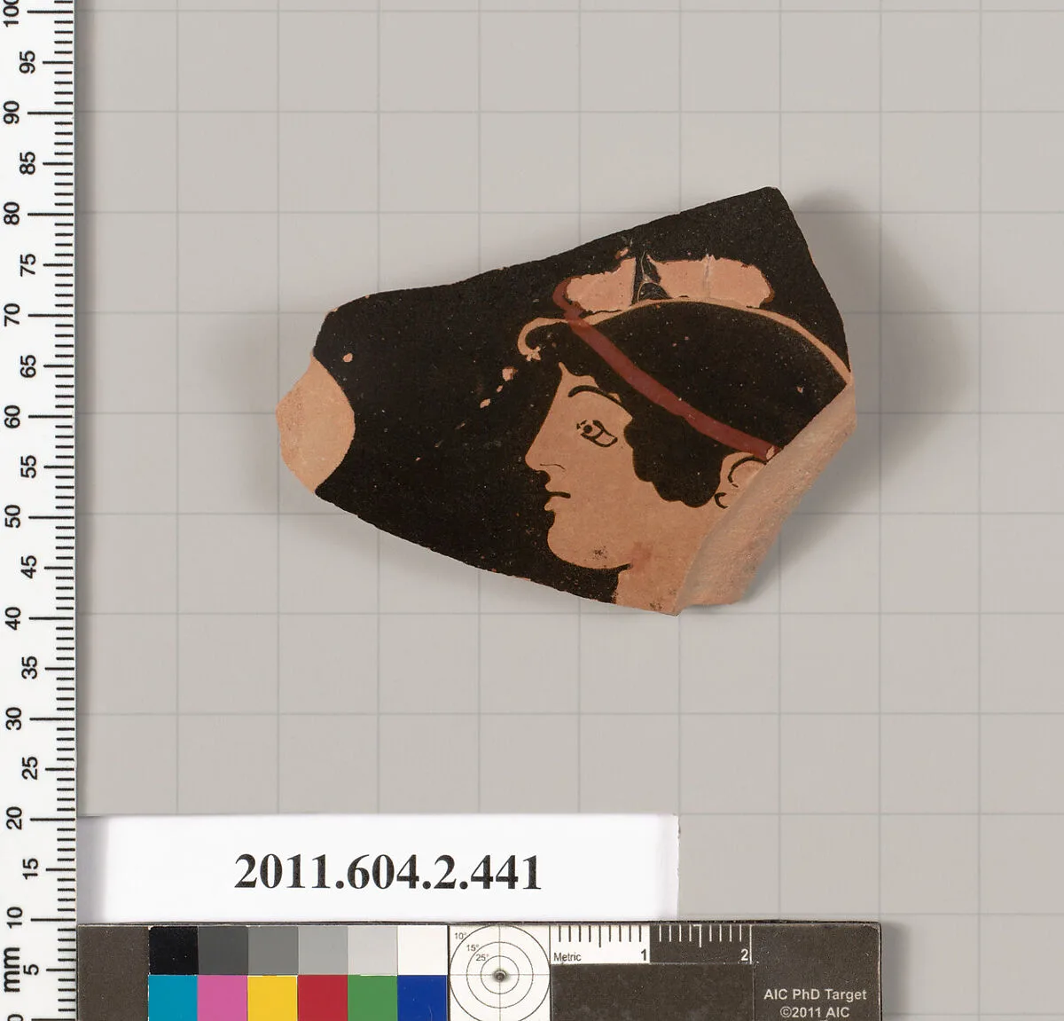 Terracotta fragment of a column-krater (bowl for mixing wine and water) — Unknown