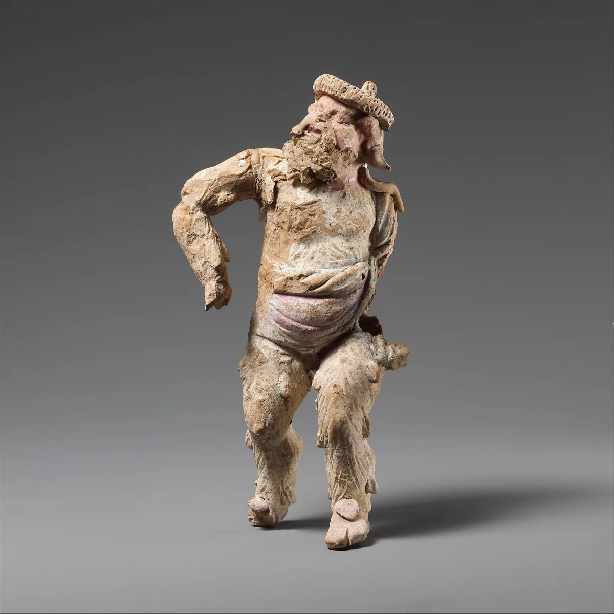 Terracotta statuette of a satyr — Unknown