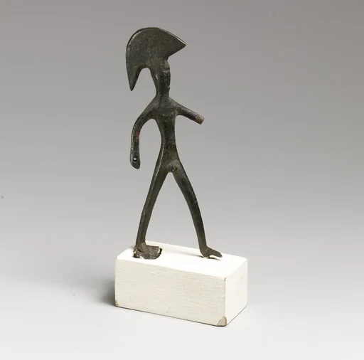 Statuette of striding warrior (Ares?)
