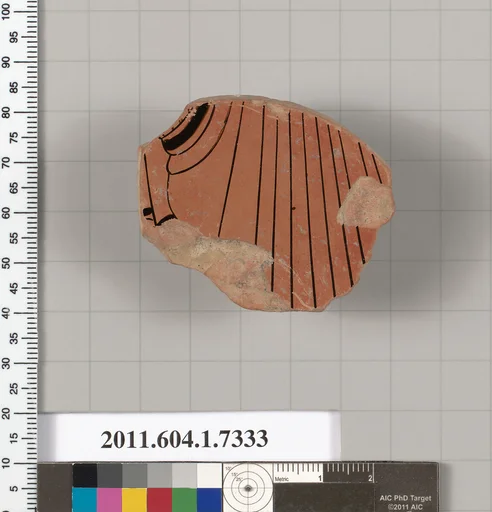 Terracotta fragment of a kylix (drinking cup)