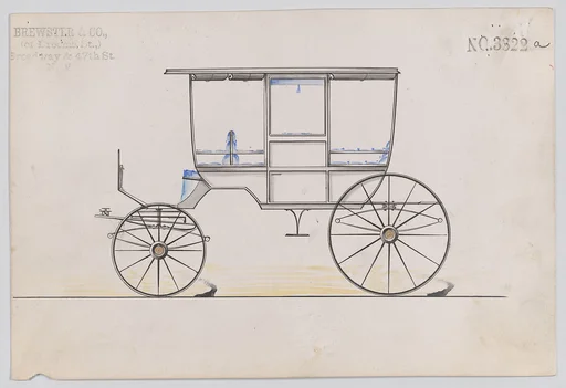 Design for 6 seat Rockaway, no. 3322a