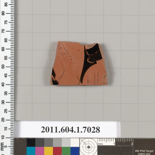 Terracotta fragment of a kylix (drinking cup)