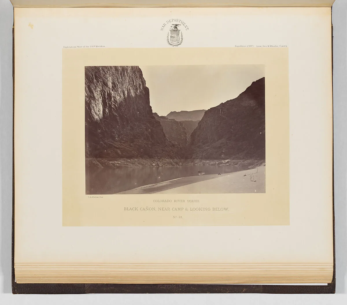 Black Cañon, Near Camp 8, Looking Below — Timothy H. O'Sullivan