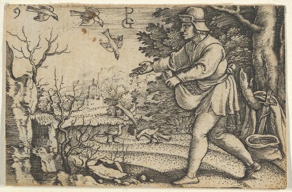 The Parable of the Sower, from "The Story of Christ" — Georg Pencz
