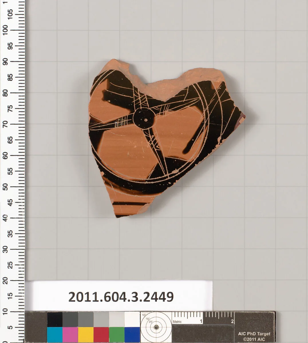 Terracotta rim fragment of a kylix (drinking cup) — Unknown