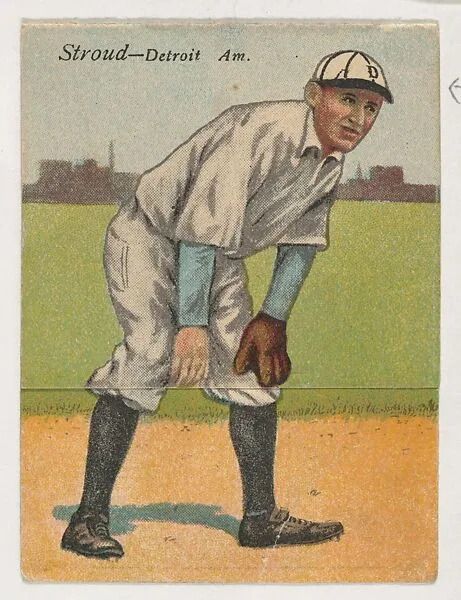 Stroud, Detroit, American League, from the Mecca Double Folder series (T201) — Mecca Cigarettes